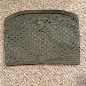 Aerie Olive Green and teal  Knit Tube Top